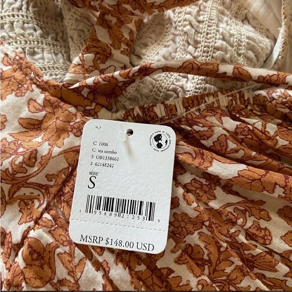 Free People Womens Tea Combo Ultraviolet Maxi Dress Size S - Picture 8 of 8